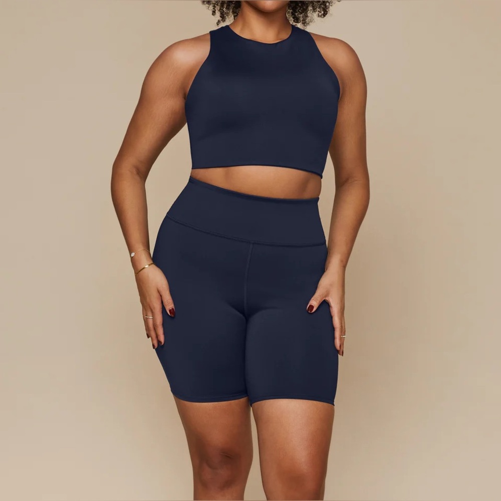 Harper Wilde Flex High Rise Bike Short In Ink Size M